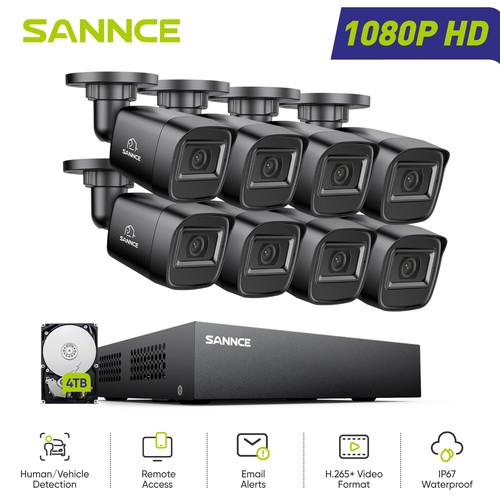 Sannce 1080p hdmi 8ch dvr - dvr, 2mp