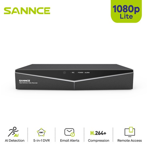 Sannce 16ch 5in1 1080p - 5in1, hdmi